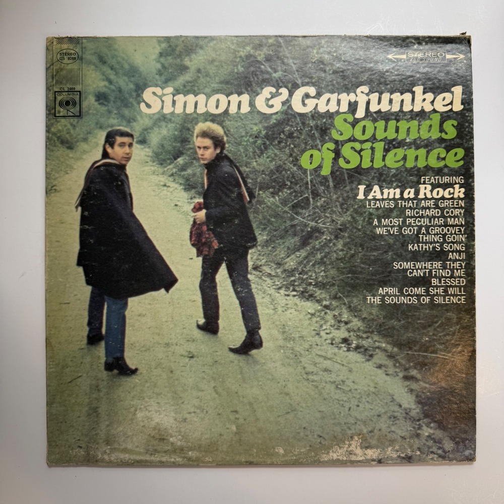Simon & Garfunkel Vinyl Record 12" Sounds of Silence CS 9269 Folk Rock Vintage